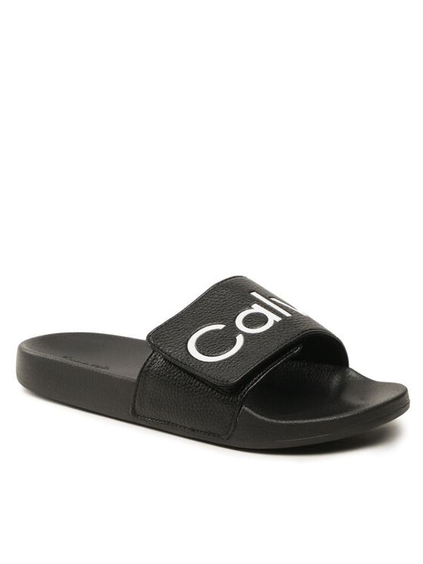 Calvin Klein Calvin Klein Чехли Adj Pool Slide Pu M0HM00957 Черен