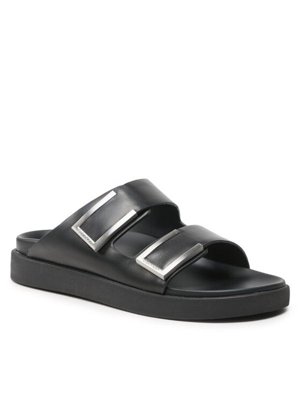 Calvin Klein Calvin Klein Чехли Adj Slide W/Hw HW0HW01477 Черен