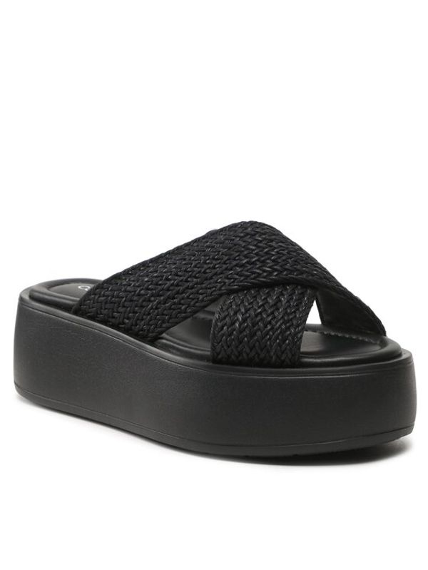 Calvin Klein Calvin Klein Чехли Bubble Slide - Woven HW0HW01468 Черен