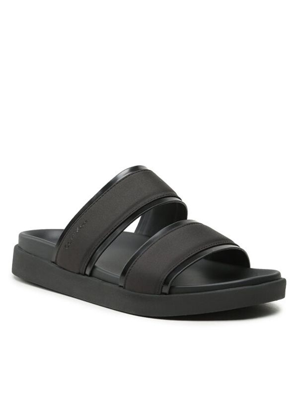 Calvin Klein Calvin Klein Чехли Double Strap Sandal Mix HM0HM01024 Черен