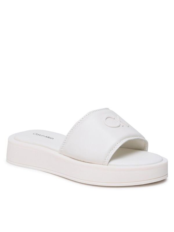 Calvin Klein Calvin Klein Чехли Dress Flatform W/Hw HW0HW01487 Екрю