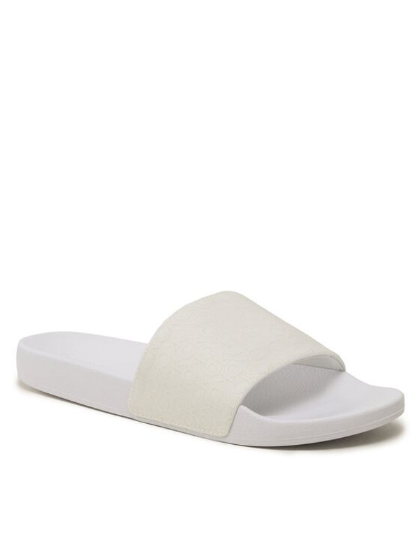 Calvin Klein Calvin Klein Чехли Pool Slide Mono HM0HM00963 Бял