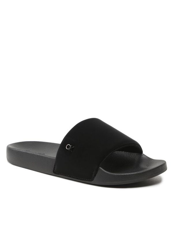 Calvin Klein Calvin Klein Чехли Pool Slide Pu HM0HM00983 Черен
