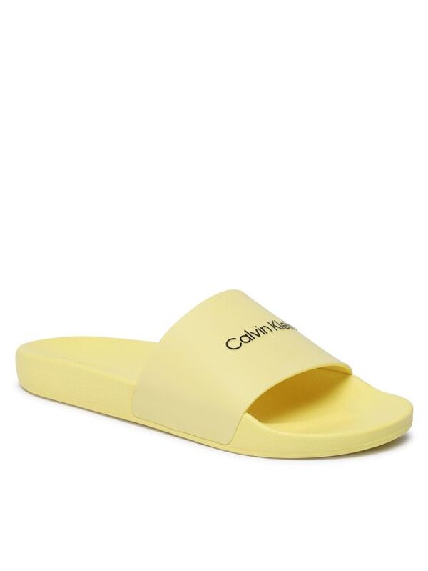 Calvin Klein Calvin Klein Чехли Pool Slide Rubber HM0HM00455 Жълт