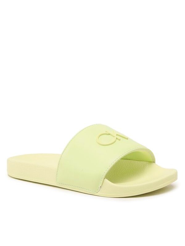 Calvin Klein Calvin Klein Чехли Pool Slide W/Hw HW0HW01509 Зелен