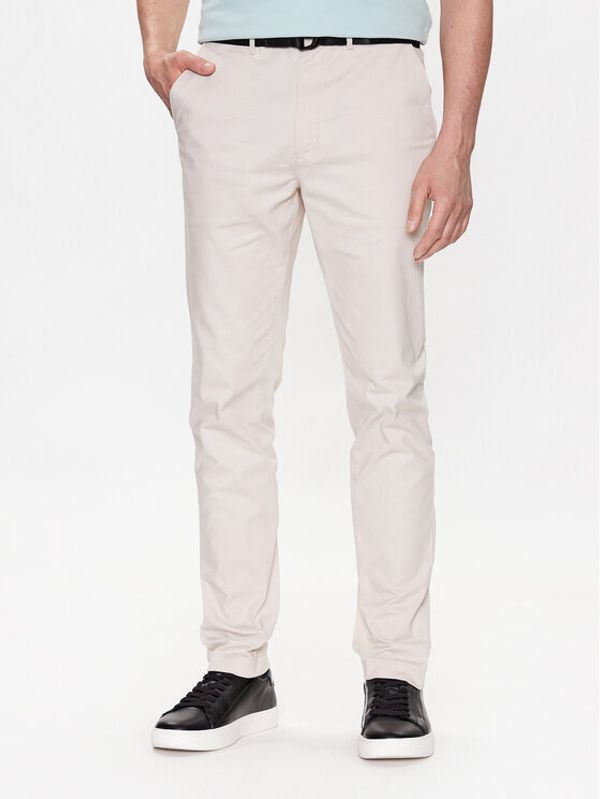 Calvin Klein Calvin Klein Чино панталони Modern Twill K10K110979 Бежов Slim Fit