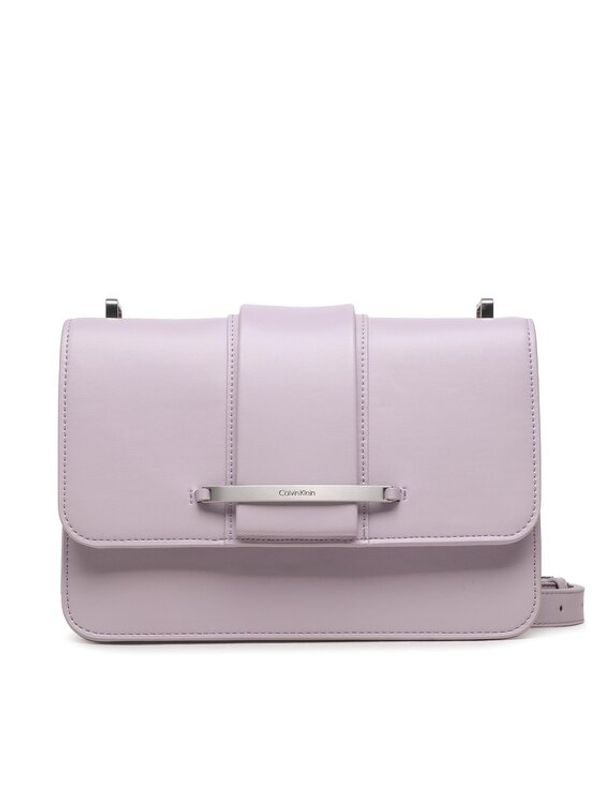 Calvin Klein Calvin Klein Дамска чанта Bar Hardware Shoulder Bag Md K60K610734 Виолетов