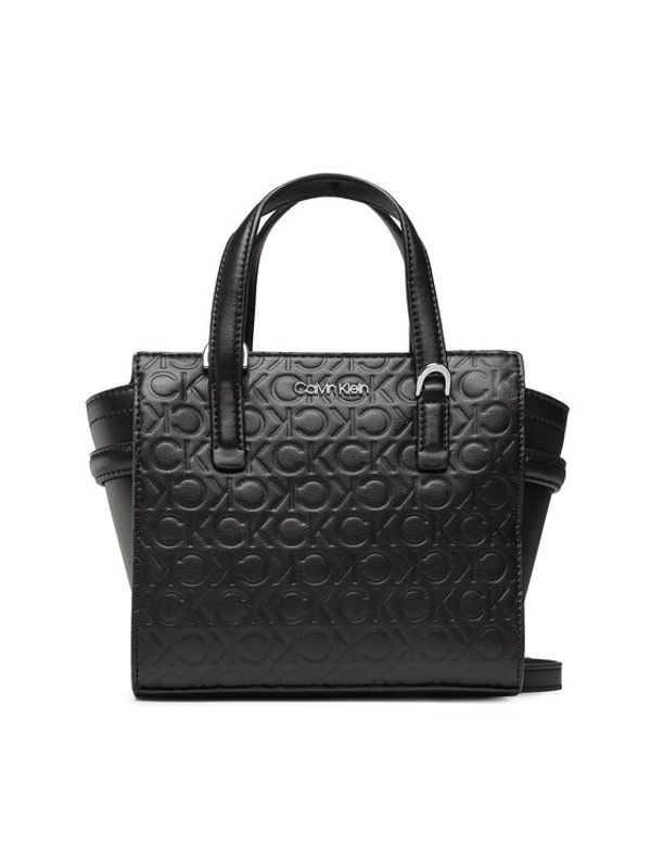 Calvin Klein Calvin Klein Дамска чанта Ck Must Mini Tote Embossed K60K610193 Черен