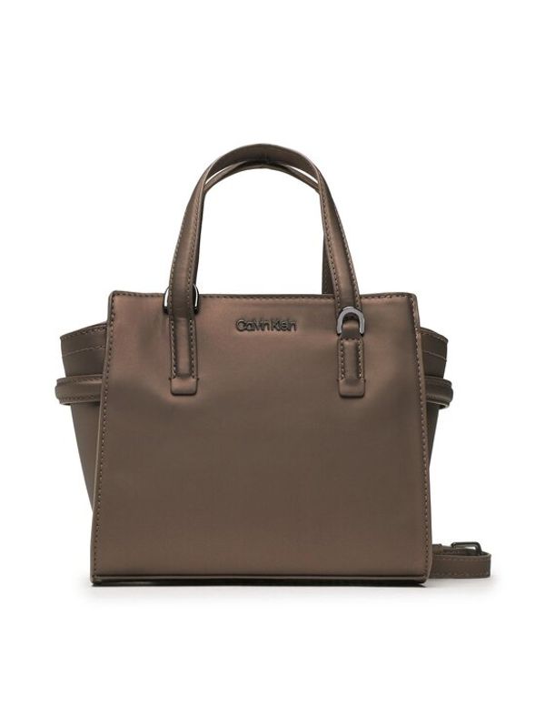 Calvin Klein Calvin Klein Дамска чанта Ck Must Mini Tote Rubberized K60K610192 Кафяв