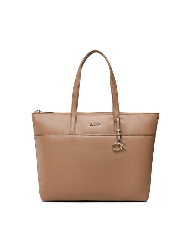 Calvin Klein Calvin Klein Дамска чанта Ck Must Shopper Lg W/Slip Pkt K60K609860 Кафяв