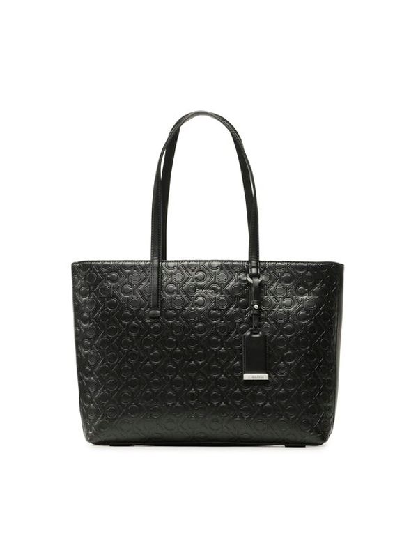 Calvin Klein Calvin Klein Дамска чанта Ck Must Shopper Md/Emb Mono K60K610926 Черен