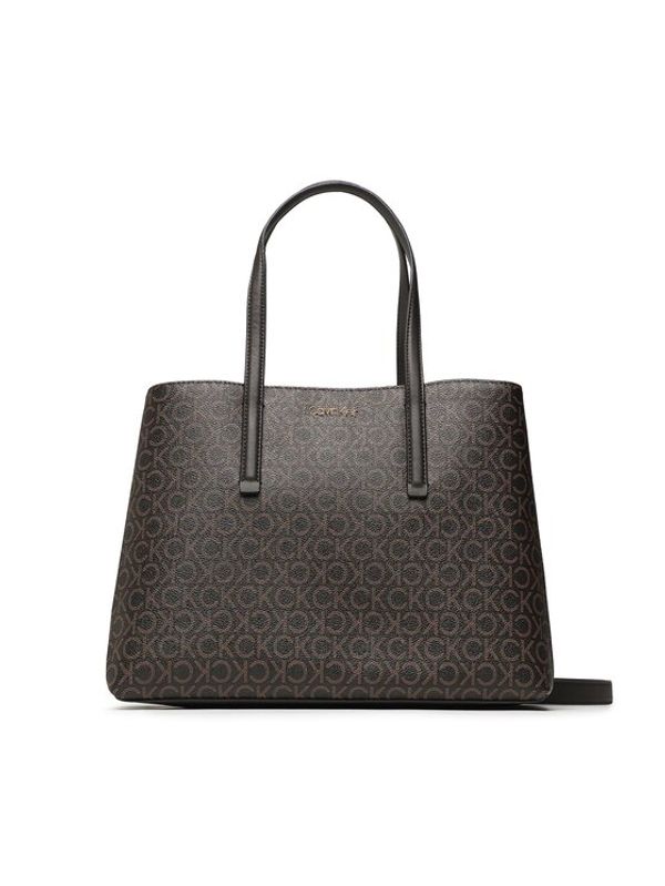 Calvin Klein Calvin Klein Дамска чанта Ck Must Tote Md Mono K60K610629 Кафяв