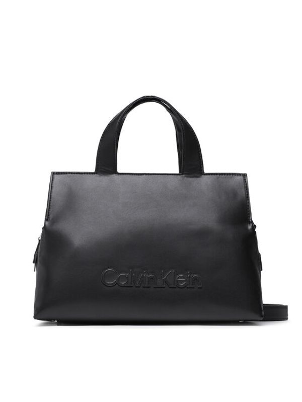 Calvin Klein Calvin Klein Дамска чанта Ck Neat Tote Lg K60K610435 Черен