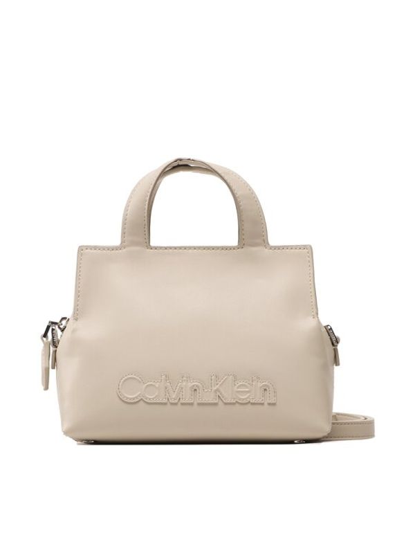 Calvin Klein Calvin Klein Дамска чанта Ck Neat Tote Sm K60K610443 Бежов