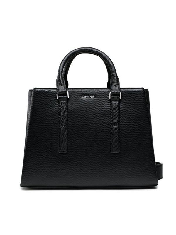 Calvin Klein Calvin Klein Дамска чанта Elevated Tote Md Saffiano K60K610195 Черен