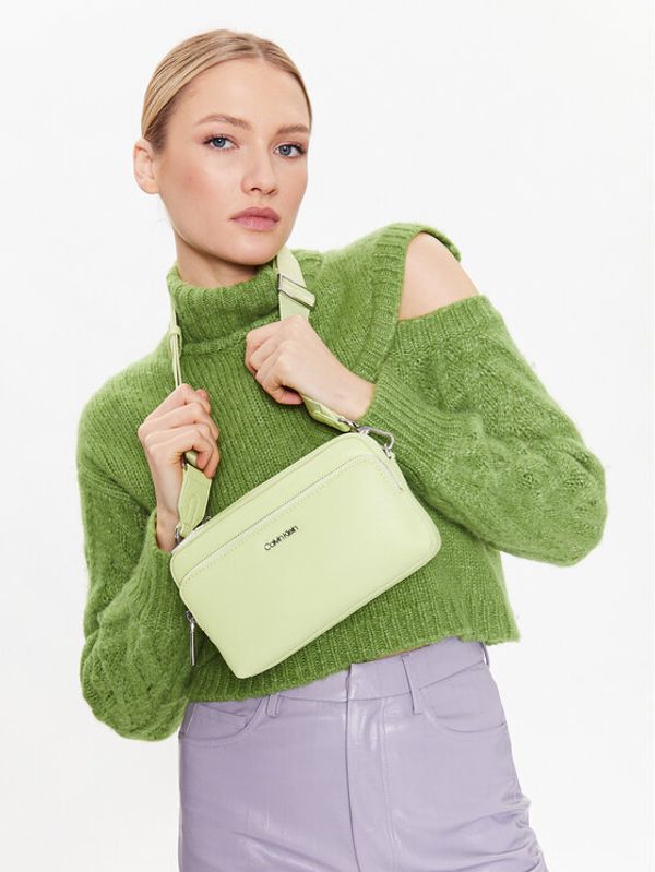 Calvin Klein Calvin Klein Дамска чанта Must Camera Bag W/Pckt Lg K60K608410 Зелен