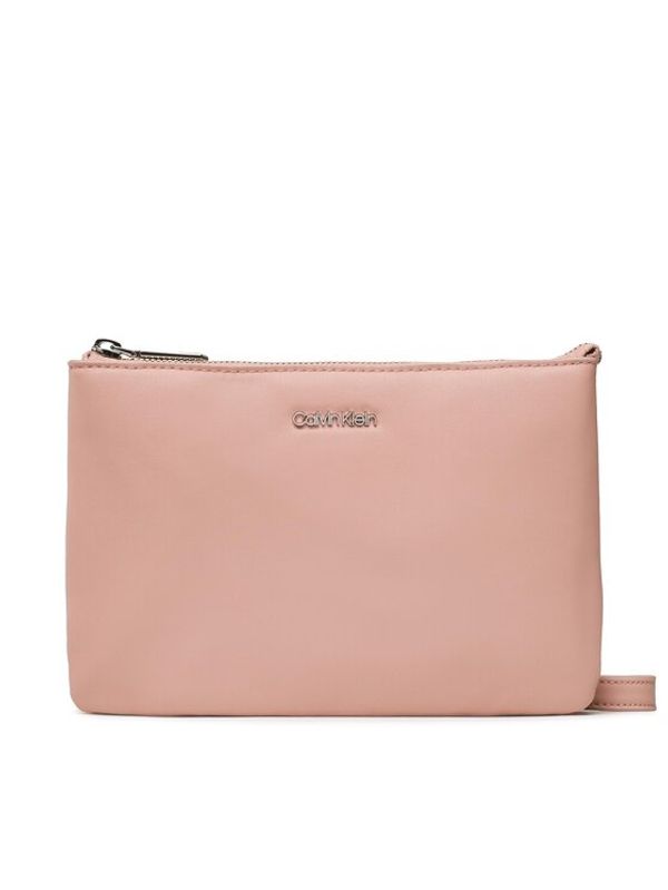 Calvin Klein Calvin Klein Дамска чанта Must Ew Dbl Cmpt Crossbody K60K610177 Розов