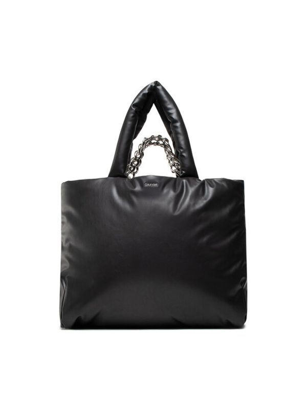 Calvin Klein Calvin Klein Дамска чанта Puffed Tote Lg K60K609855 Черен