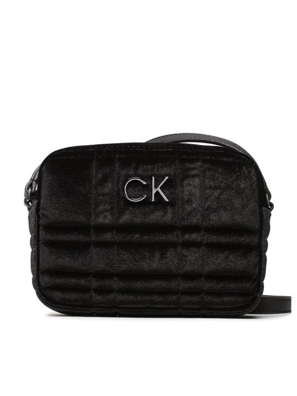 Calvin Klein Calvin Klein Дамска чанта Re-Lock Camera Bag Velvet K60K610203 Черен