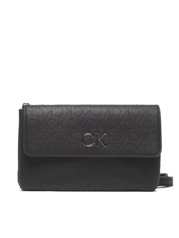 Calvin Klein Calvin Klein Дамска чанта Re-Lock Dbl Crossbody Bag Perf K60K609399 Черен
