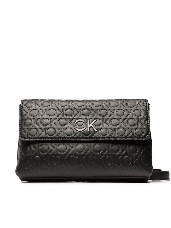 Calvin Klein Calvin Klein Дамска чанта Re-Lock Dbl Crossbody Emb Mono K60K610206 Черен