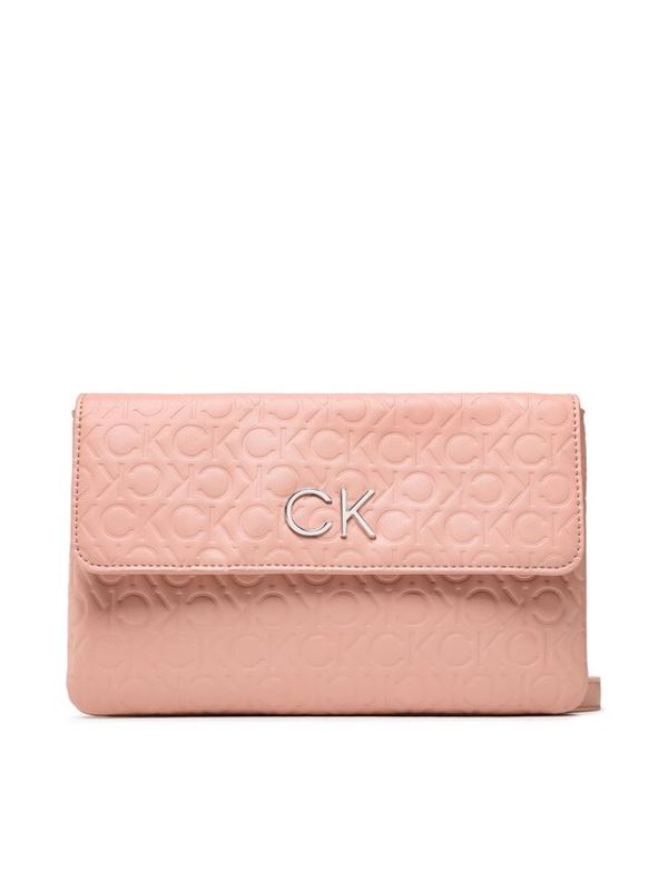 Calvin Klein Calvin Klein Дамска чанта Re-Lock Dbl Crossbody Emb Mono K60K610206 Розов