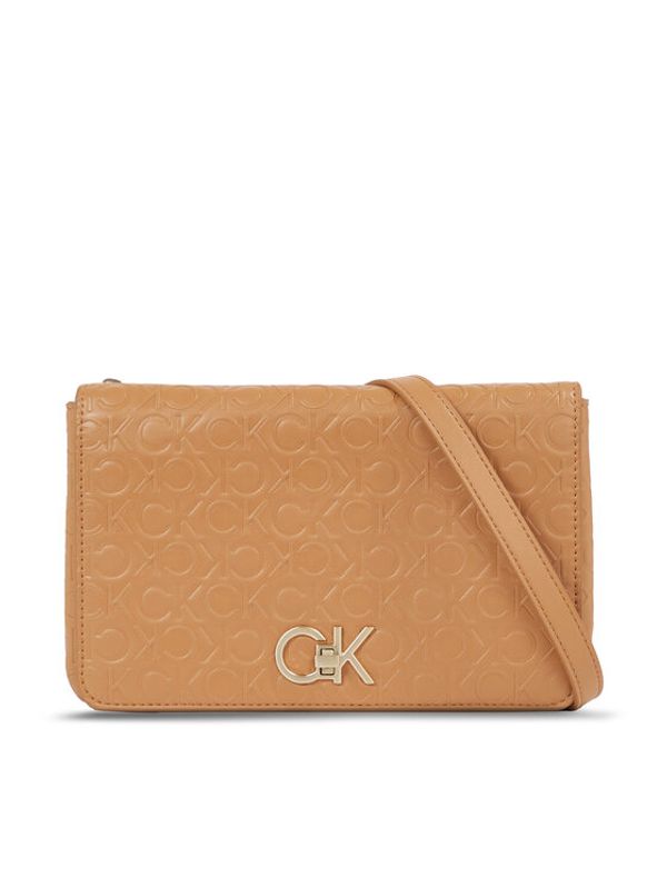 Calvin Klein Calvin Klein Дамска чанта Re-Lock Double Gusett Xbody-Emb K60K611532 Кафяв
