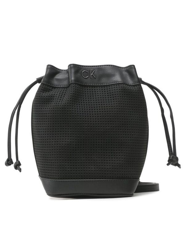 Calvin Klein Calvin Klein Дамска чанта Re-Lock Drawstring Bag Sm Perf K60K610636 Черен