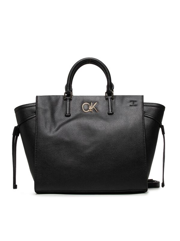 Calvin Klein Calvin Klein Дамска чанта Re-Lock Drawstring Tote Bag Pbl K60K609402 Черен