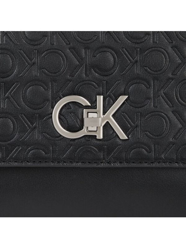 Calvin Klein Calvin Klein Дамска чанта Re-Lock Ew Conv Crossbody-Emb K60K611533 Черен