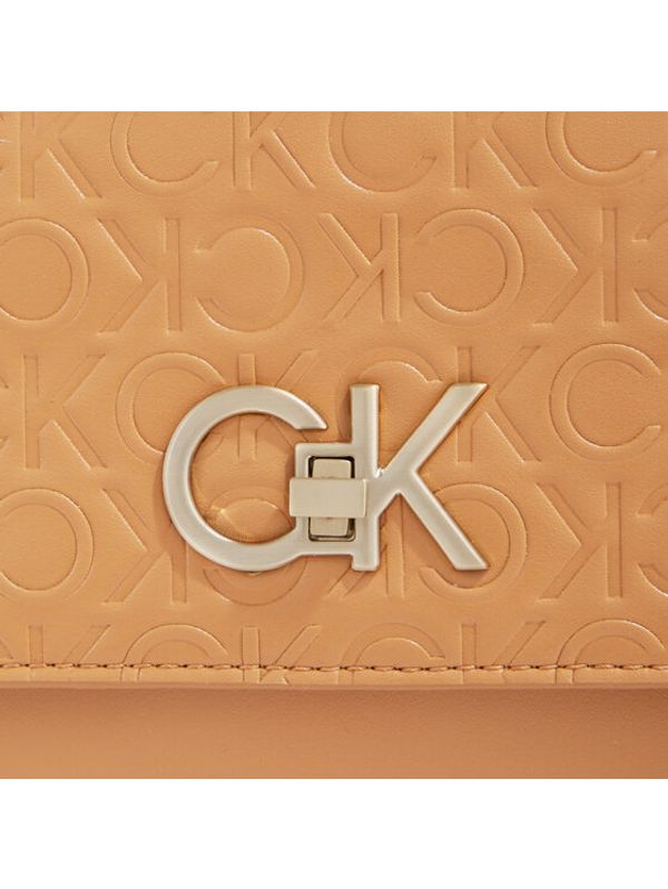 Calvin Klein Calvin Klein Дамска чанта Re-Lock Ew Conv Crossbody-Emb K60K611533 Кафяв