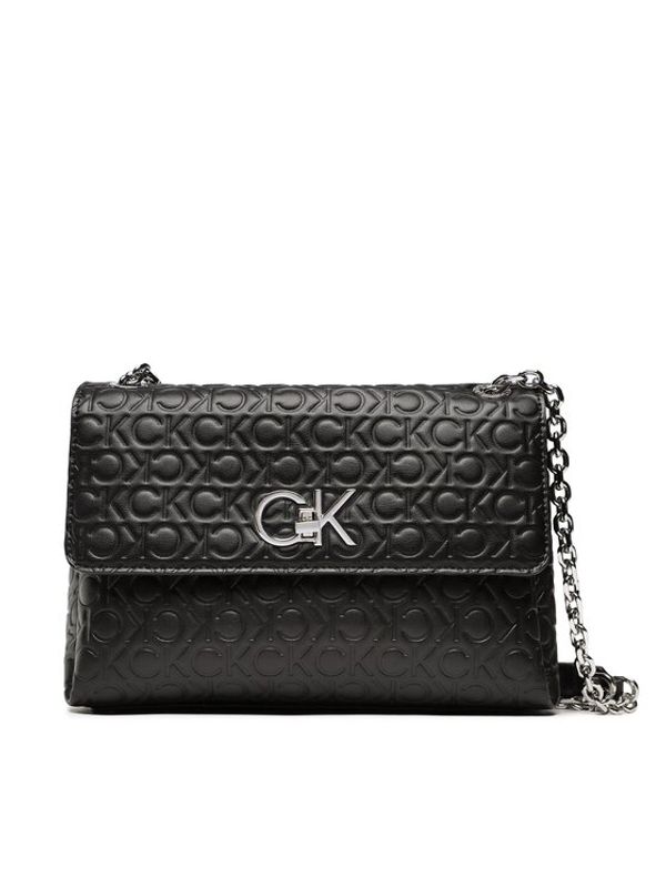 Calvin Klein Calvin Klein Дамска чанта Re-Lock Ew Cony Xbody Emb Mono K60K610186 Черен