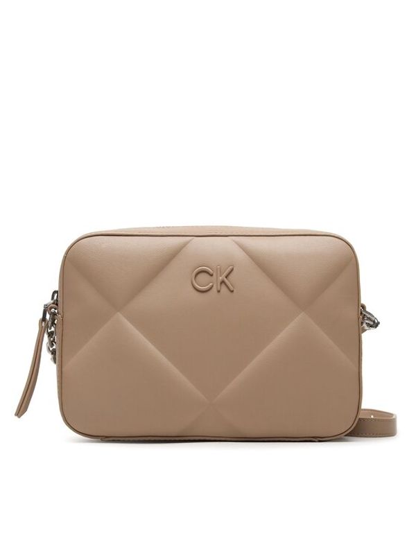 Calvin Klein Calvin Klein Дамска чанта Re-Lock Quilt Camera Bag K60K610767 Бежов