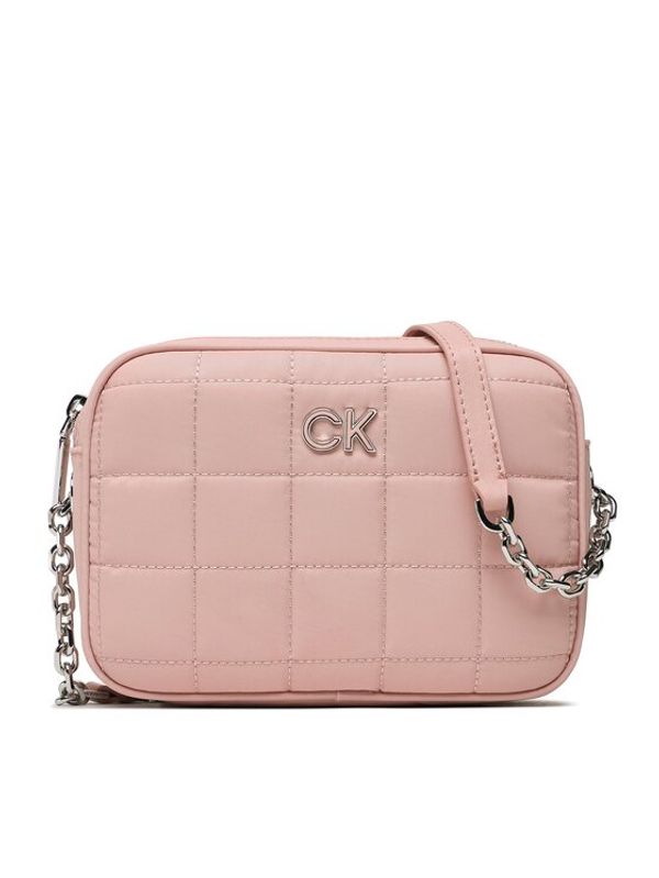 Calvin Klein Calvin Klein Дамска чанта Re-Lock Quilt Camera Bag Nyl K60K610640 Розов