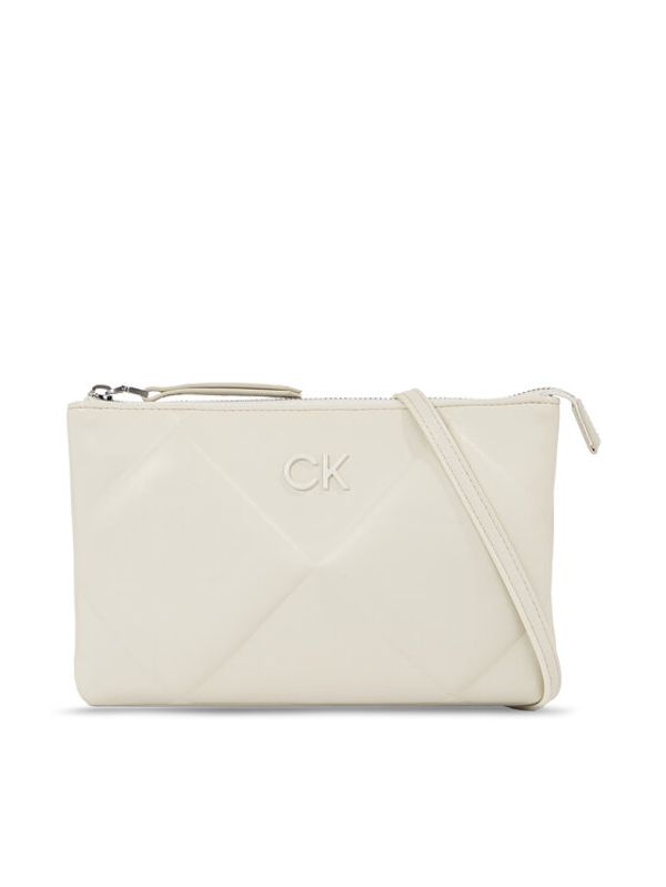 Calvin Klein Calvin Klein Дамска чанта Re-Lock Quilt Crossbody K60K611042 Екрю