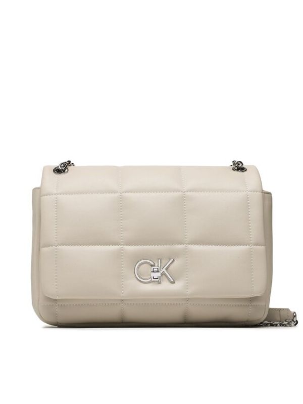 Calvin Klein Calvin Klein Дамска чанта Re-Lock Quilt Shoulder Bag K60K610454 Бежов