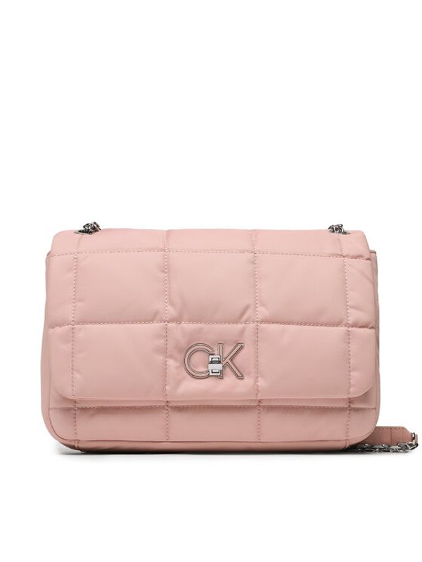 Calvin Klein Calvin Klein Дамска чанта Re-Lock Quilt Shoulder Bag Nyl K60K610639 Розов
