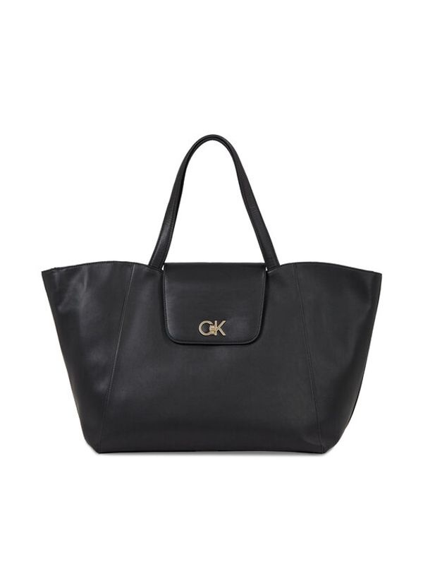Calvin Klein Calvin Klein Дамска чанта Re-Lock Shopper W/Flap K60K611052 Черен