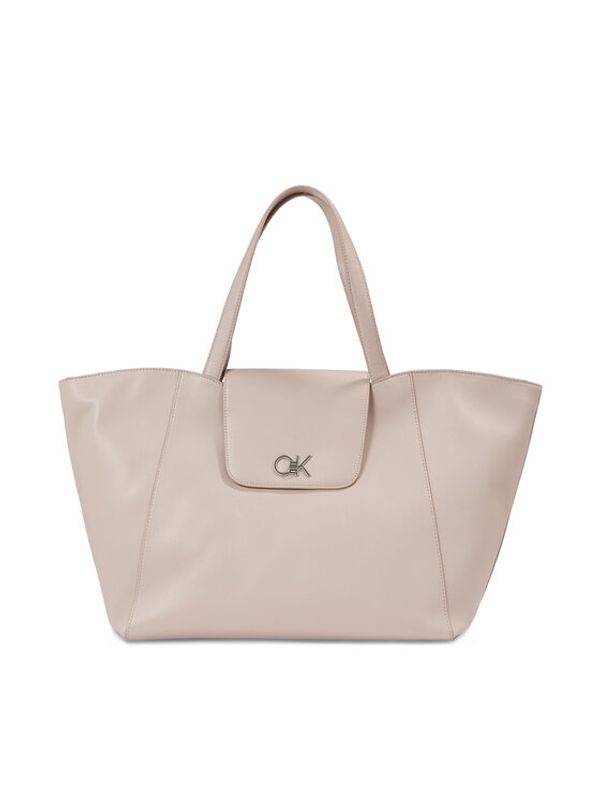 Calvin Klein Calvin Klein Дамска чанта Re-Lock Shopper W/Flap K60K611052 Сив