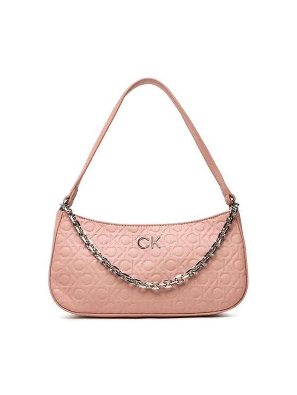 Calvin Klein Calvin Klein Дамска чанта Re-Lock Shoulder Bag Emb Mono K60K610204 Розов