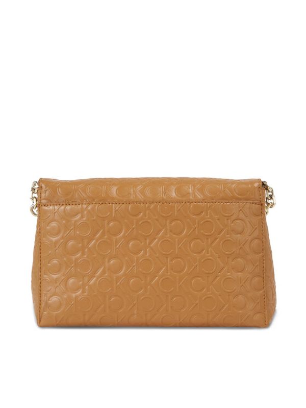 Calvin Klein Calvin Klein Дамска чанта Re-Lock Shoulder Bag Md - Emb K60K611061 Кафяв