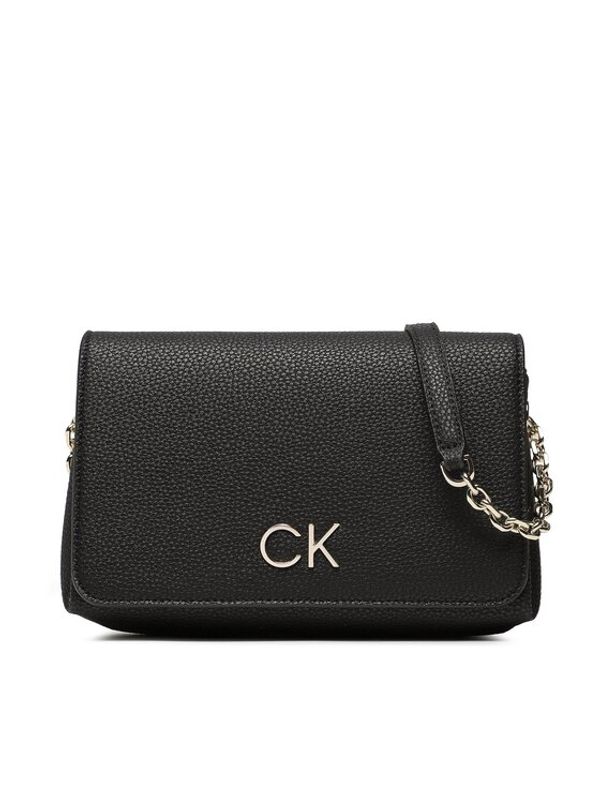Calvin Klein Calvin Klein Дамска чанта Re-Lock Shoulder Bag W/Flap K60K610455 Черен