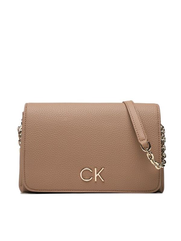 Calvin Klein Calvin Klein Дамска чанта Re-Lock Shoulder Bag W/Flap K60K610455 Кафяв