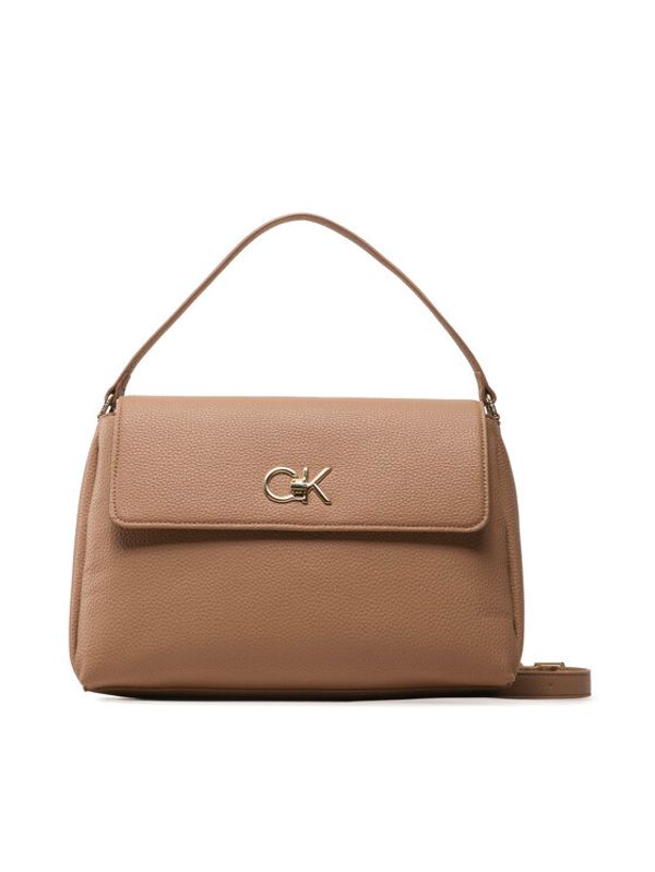 Calvin Klein Calvin Klein Дамска чанта Re-Lock Tote W/Flap Pbl K60K610178 Бежов