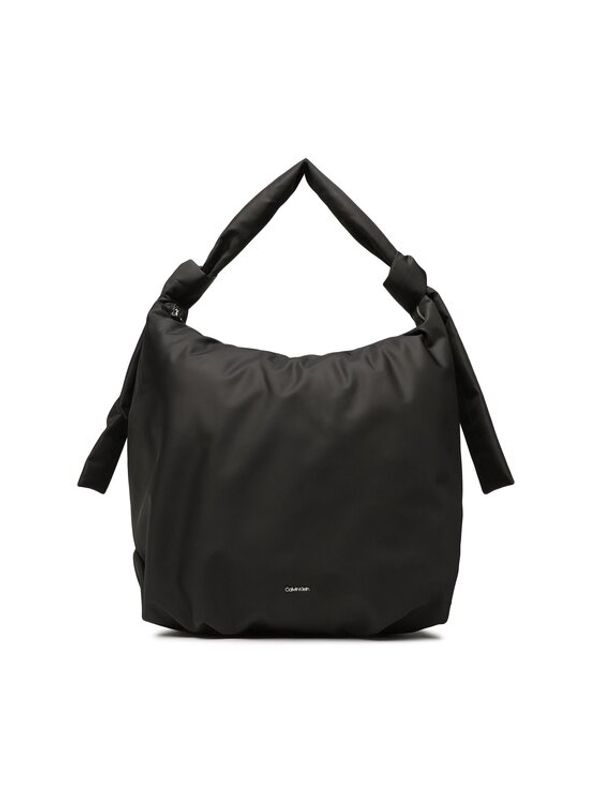 Calvin Klein Calvin Klein Дамска чанта Soft Nappa Tote Lg Textile K60K610200 Черен