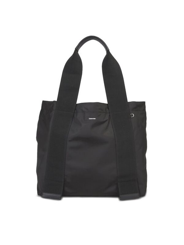 Calvin Klein Calvin Klein Дамска чанта Wide Strap Nylon Shopper Lg K60K611044 Черен