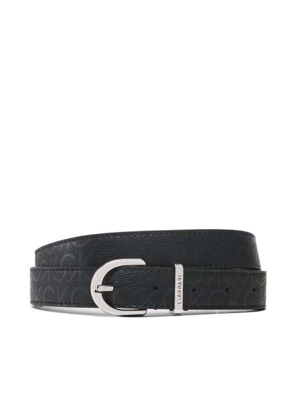 Calvin Klein Calvin Klein Дамски колан Ck Must Rnd Belt 25Mm Epi Mono K60K610009 Черен