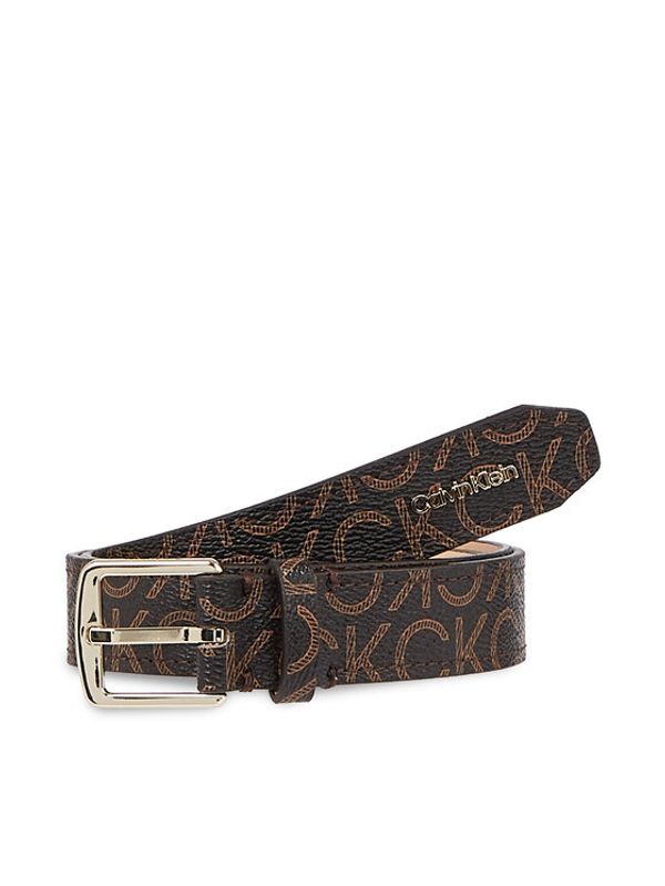 Calvin Klein Calvin Klein Дамски колан Ck Must Sqr Let Tip K60K611296 Кафяв