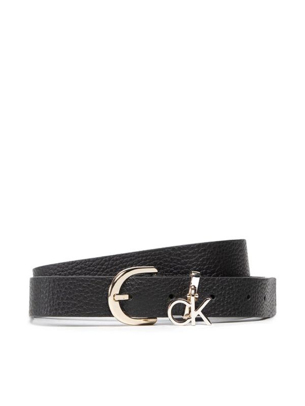 Calvin Klein Calvin Klein Дамски колан Re-Lock Charm Buckle 25Mm Pbl K60K608924 Черен