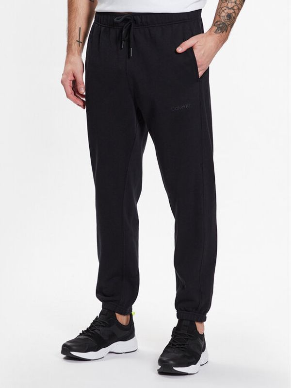 Calvin Klein Calvin Klein Долнище анцуг Knitt Pant 00GMS3P604 Черен Relaxed Fit